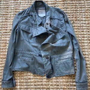 Slate Gray Anthropologie Military Jacket
